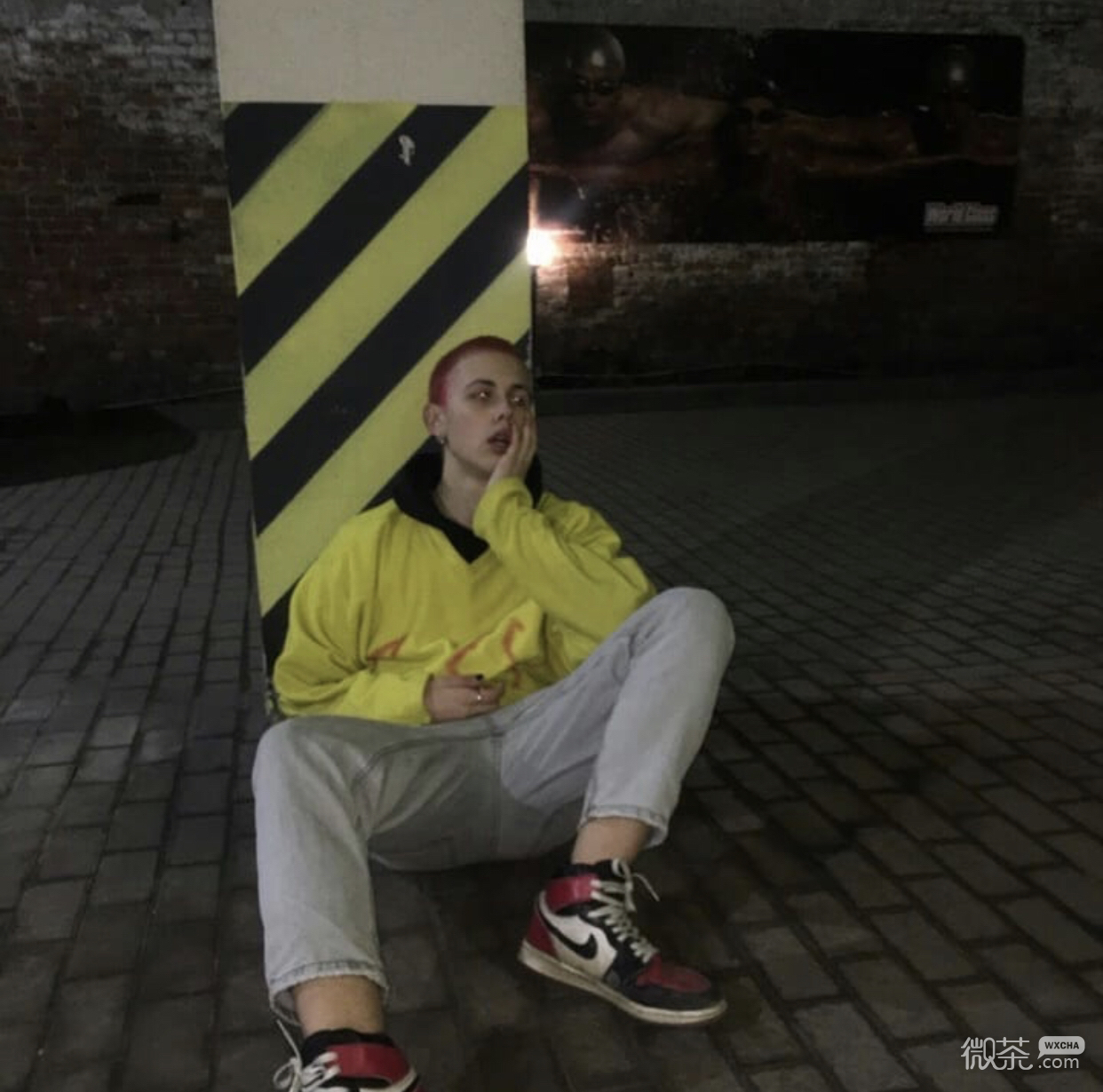 微信高冷复古时尚欧美男头