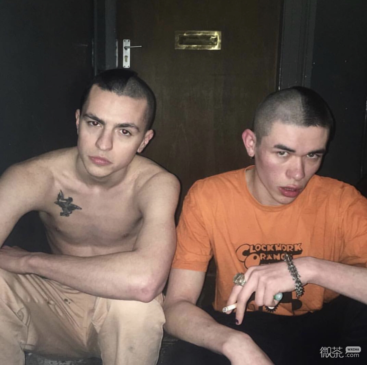微信高冷复古时尚欧美男头