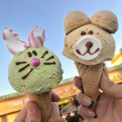 唯美小清新微信冰淇淋情侣头像下载