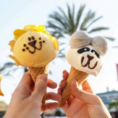 唯美小清新微信冰淇淋情侣头像下载