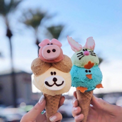 唯美小清新微信冰淇淋情侣头像下载