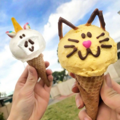 唯美小清新微信冰淇淋情侣头像下载