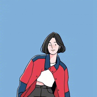 个性手绘漫画女生微信头像下载