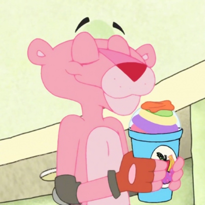 可爱搞怪的粉红豹系列微信头像下载