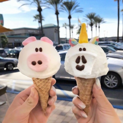 唯美小清新微信冰淇淋情侣头像下载