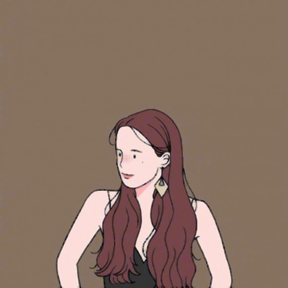 个性手绘漫画女生微信头像下载