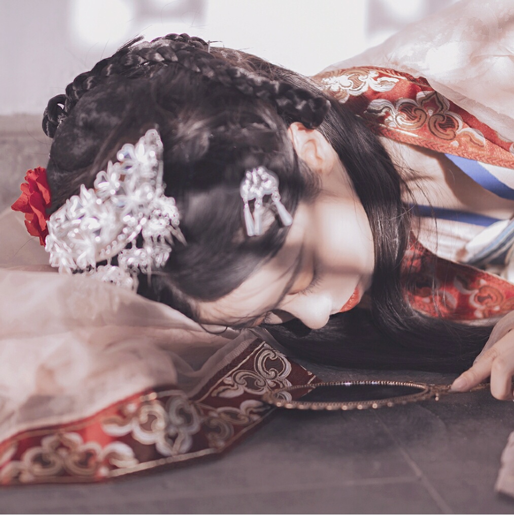 微信小清新古风女头