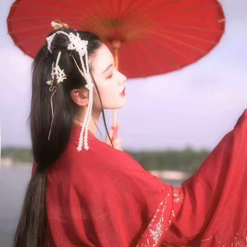 微信小清新古风女头