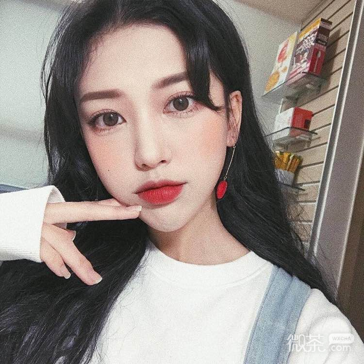 青春性感时尚迷人微信女头