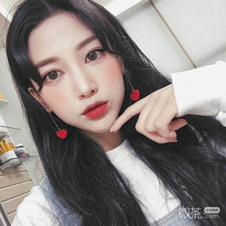 青春性感时尚迷人微信女头