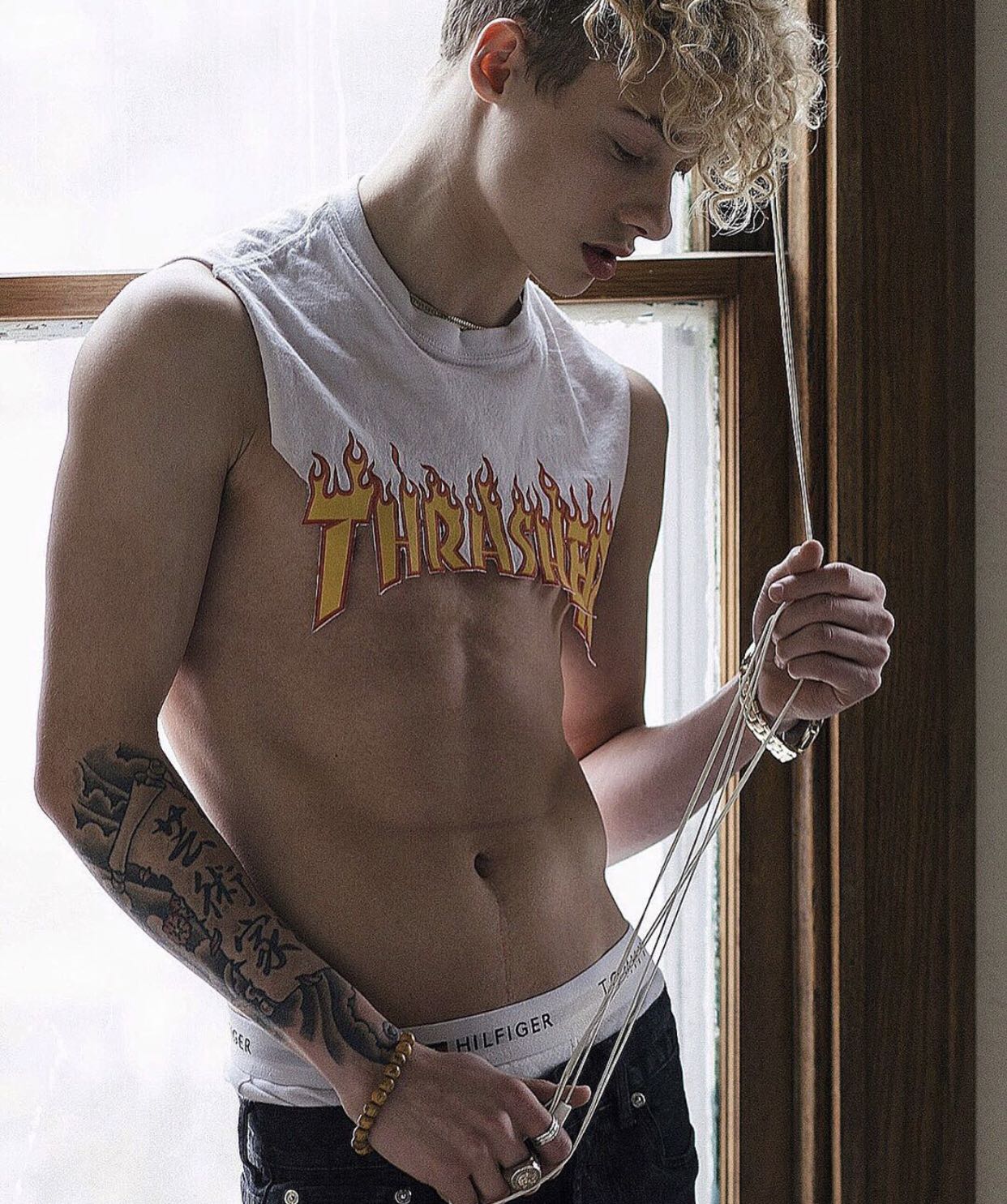 颓废性感欧美微信男头