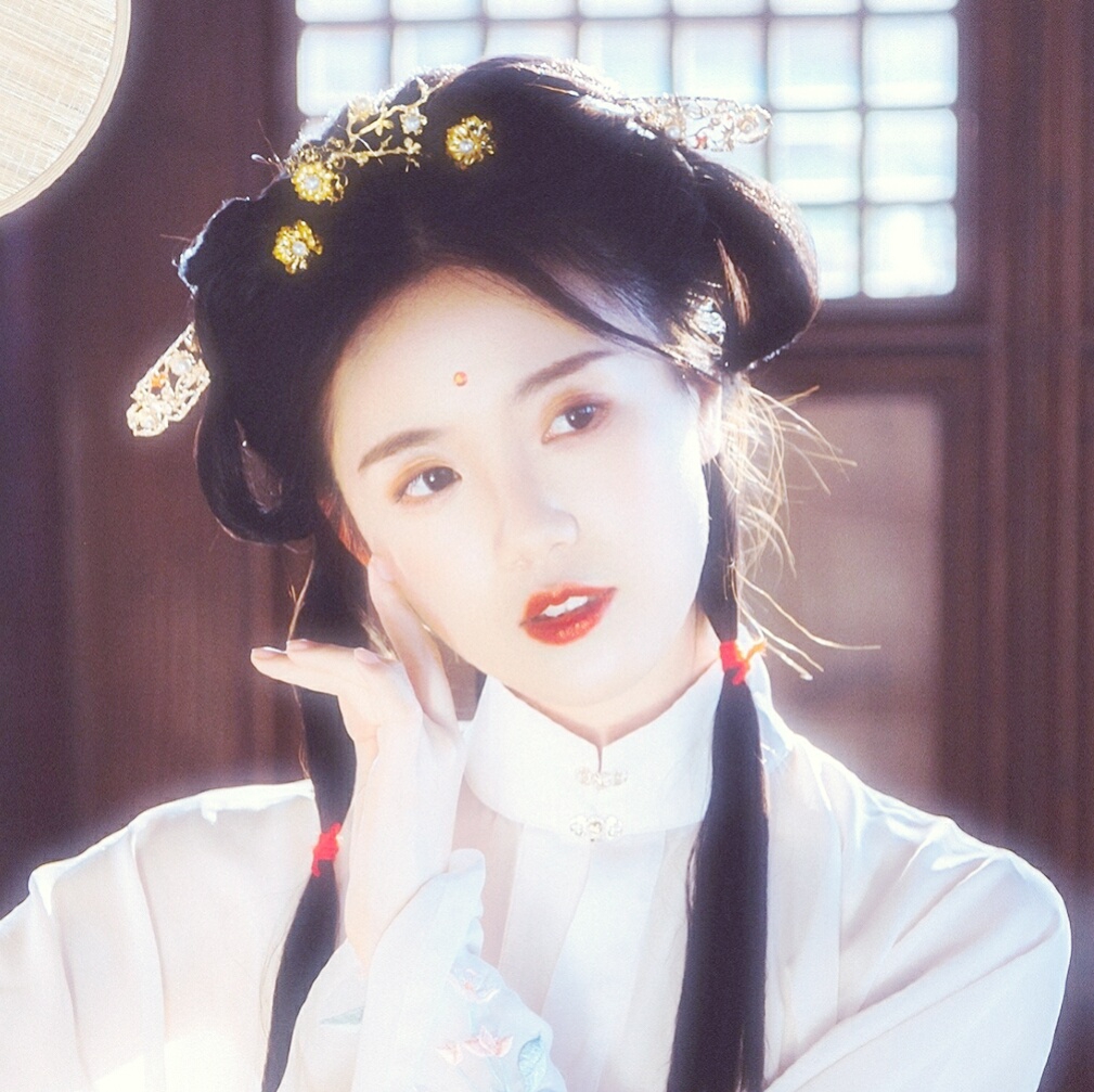 微信小清新古风女头