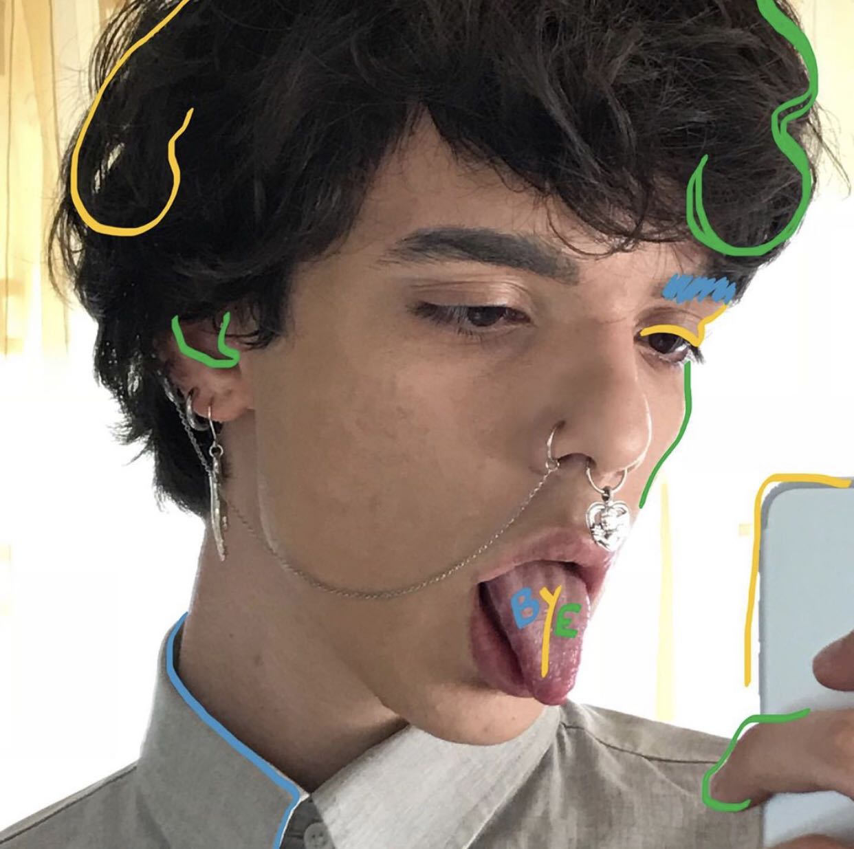 颓废性感欧美微信男头