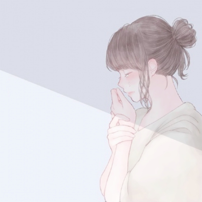 唯美伤感风格的微信卡通手绘女生头像下载