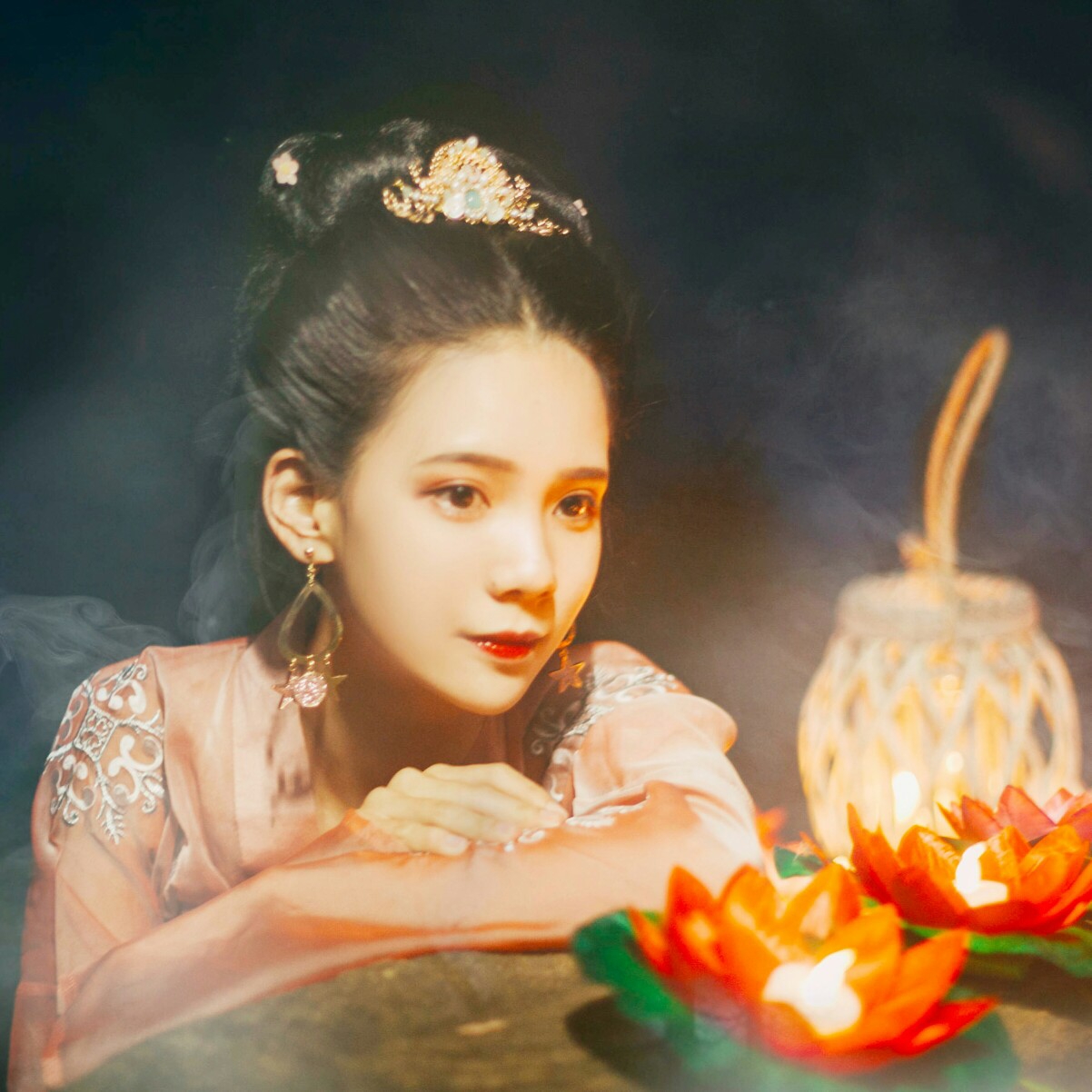 微信小清新古风女头