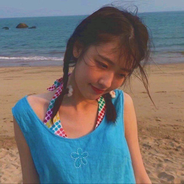 清新时尚性感微信女头