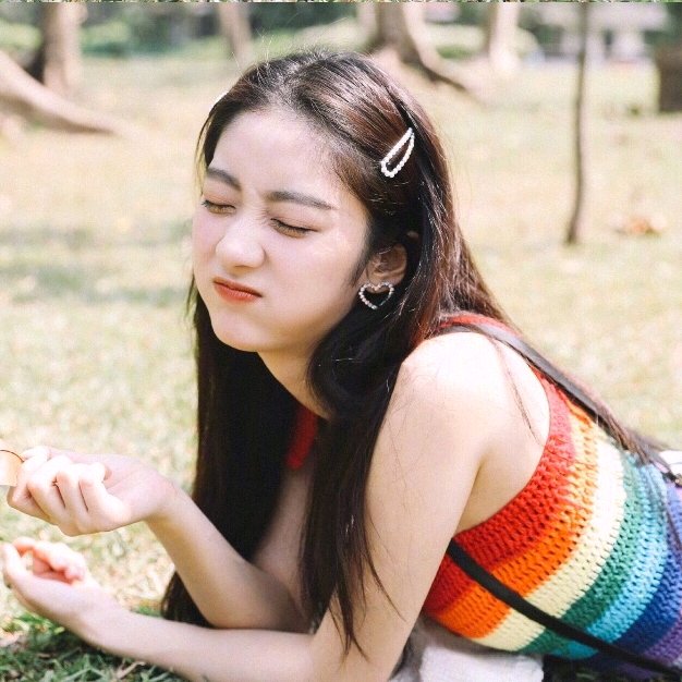 清新时尚性感微信女头