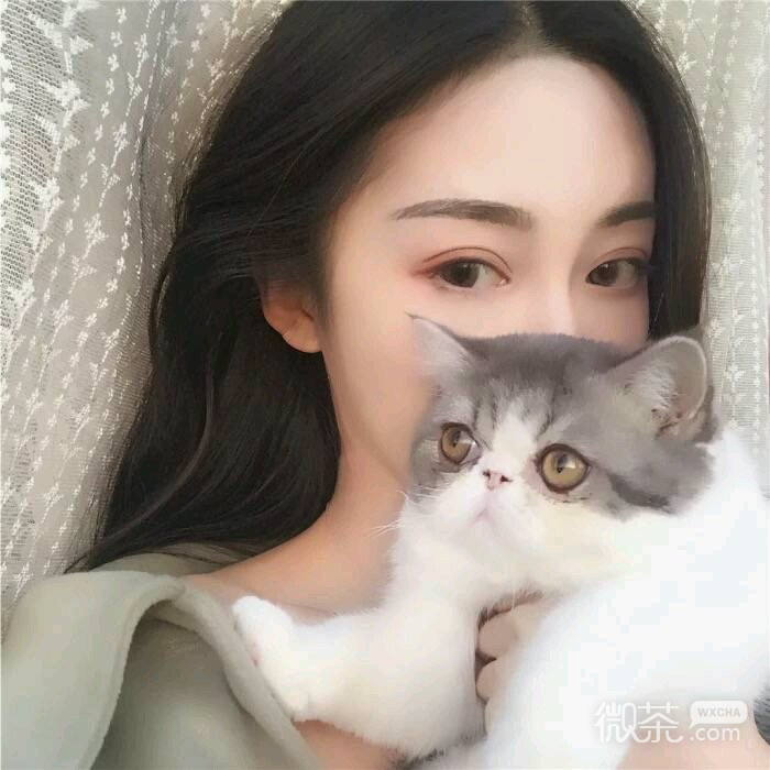 清新时尚阳光微信女头