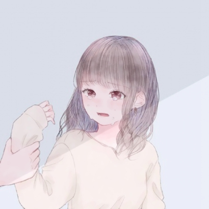 唯美伤感风格的微信卡通手绘女生头像下载