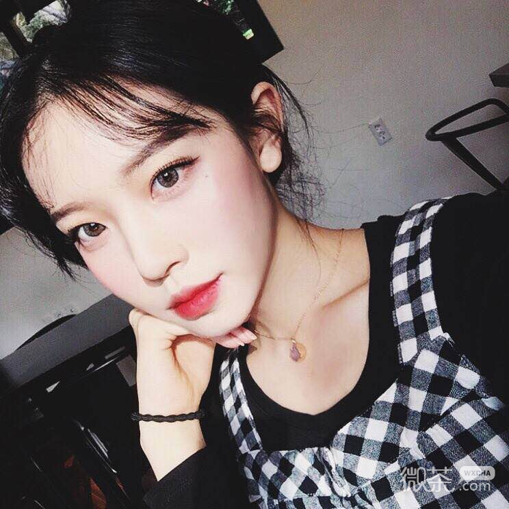 青春性感时尚迷人微信女头