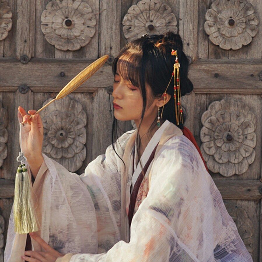 微信小清新古风女头