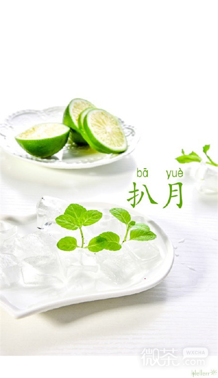 微信八月你好唯美小清新壁纸图片下载