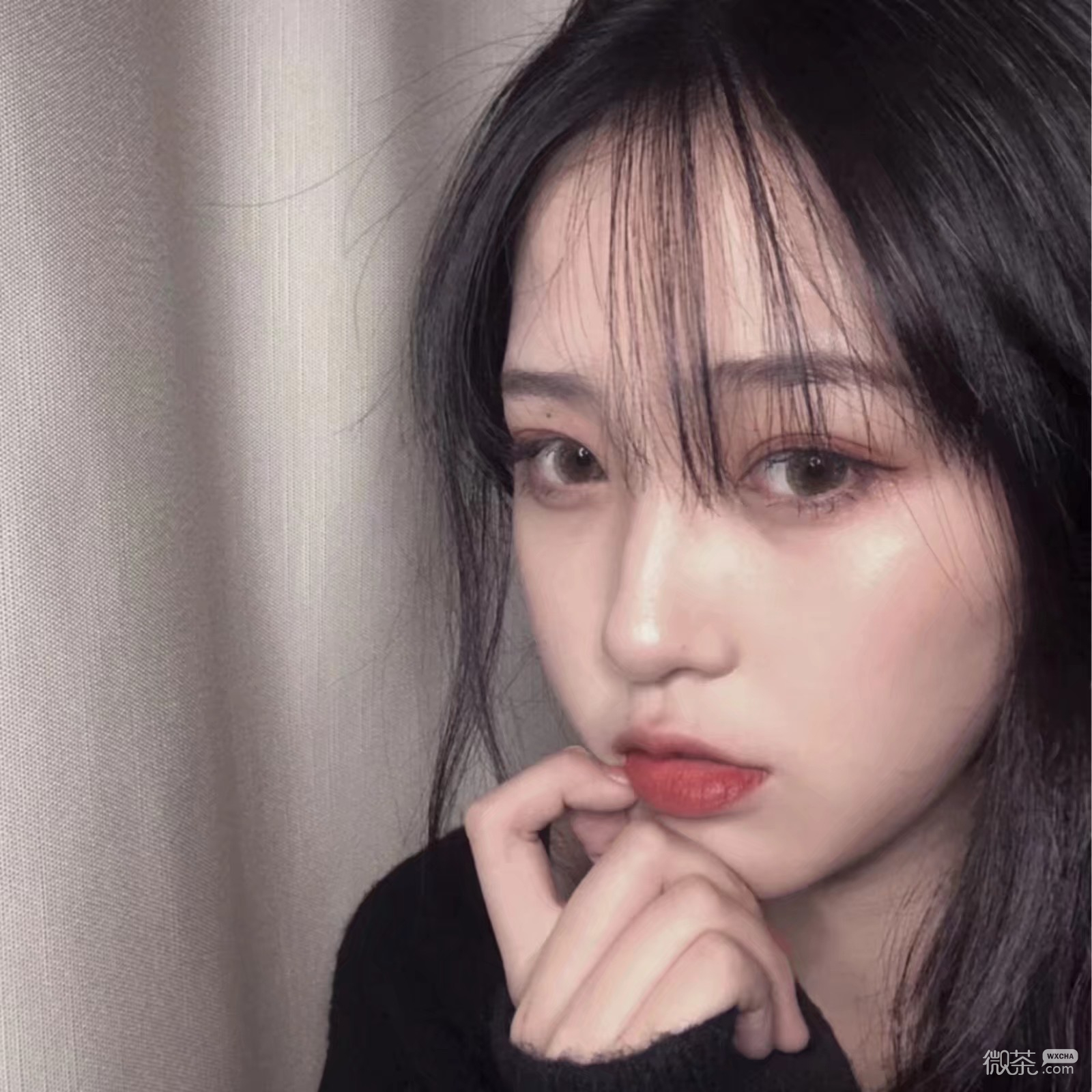微信阳光性感高颜值时尚女头