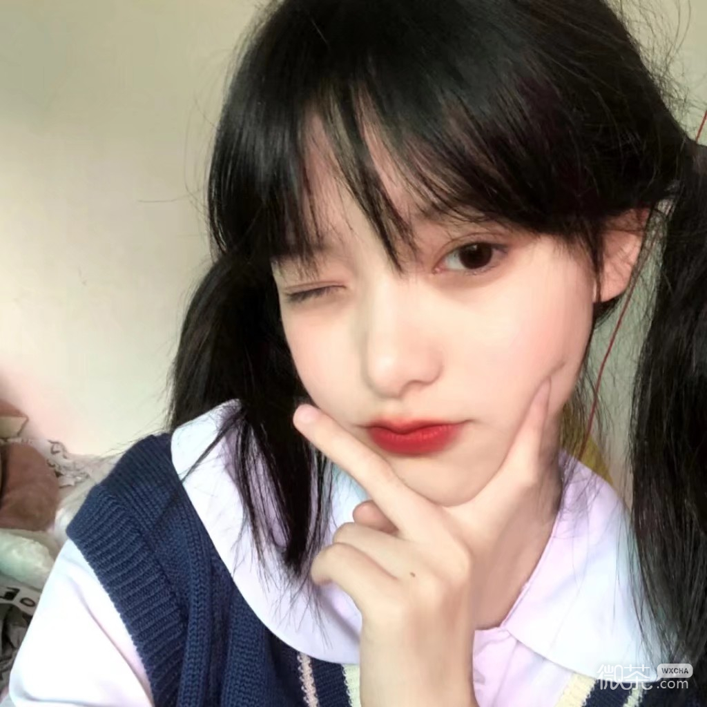 微信粉嫩少女心可爱女头
