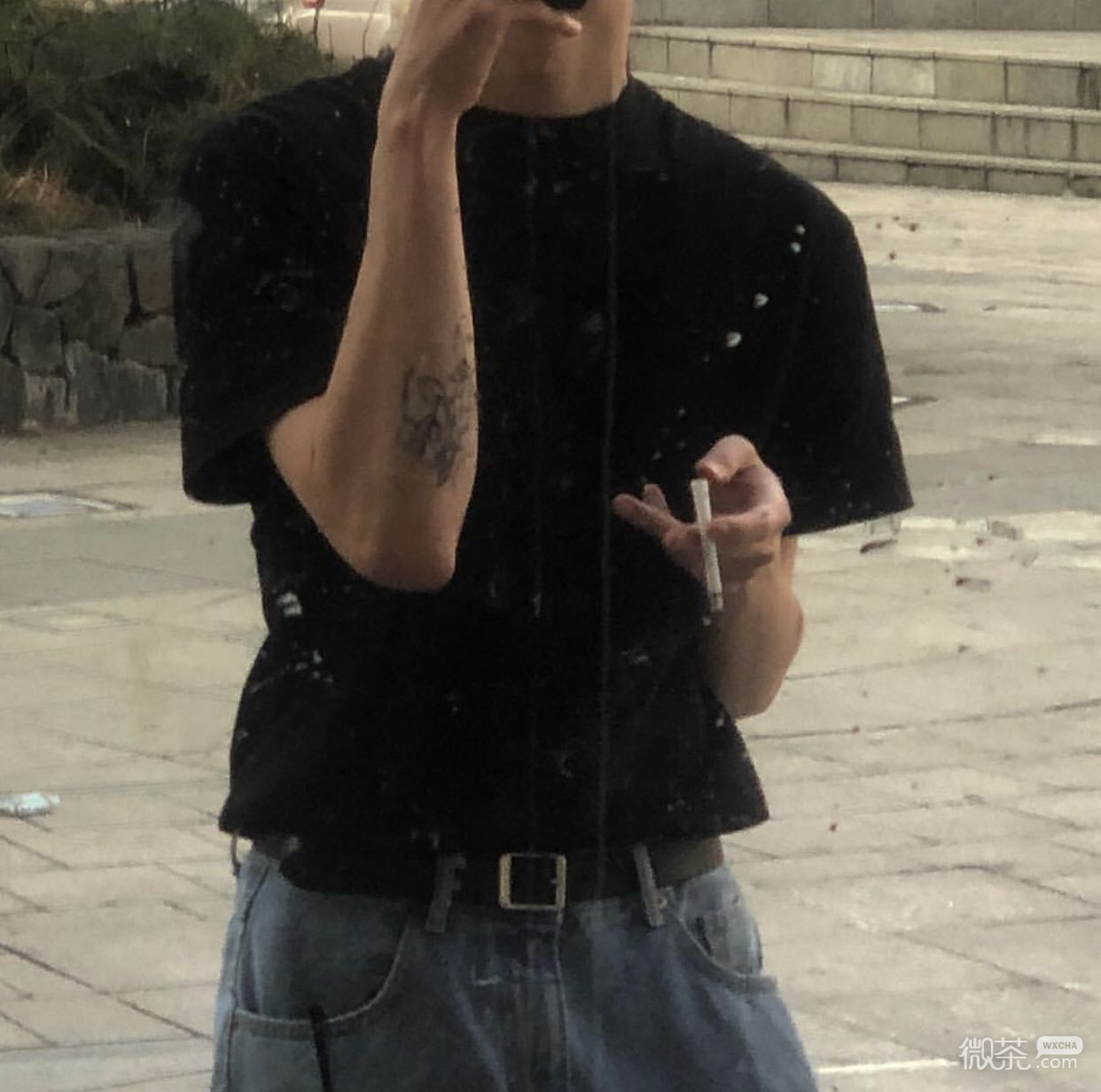 微信好看冷酷纹身男头
