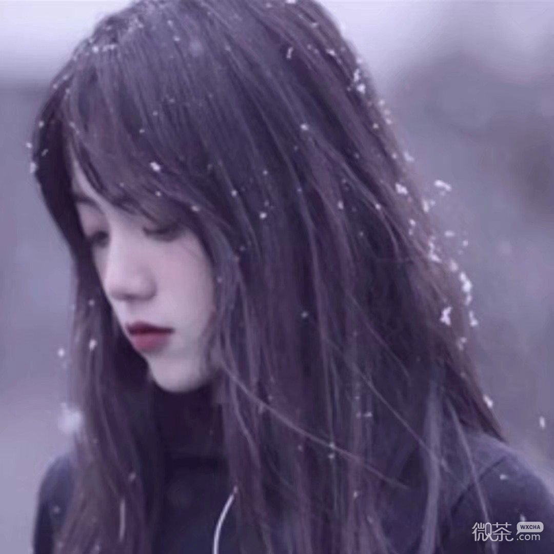 微信时尚小清新漂亮女头