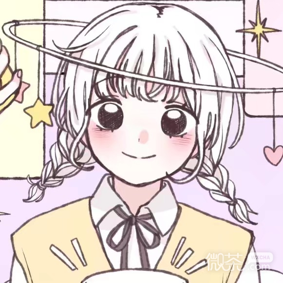 微信粉嫩少女心可爱女头