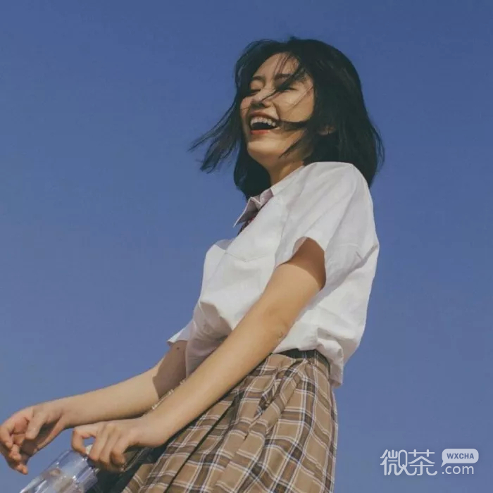 微信时尚小清新漂亮女头