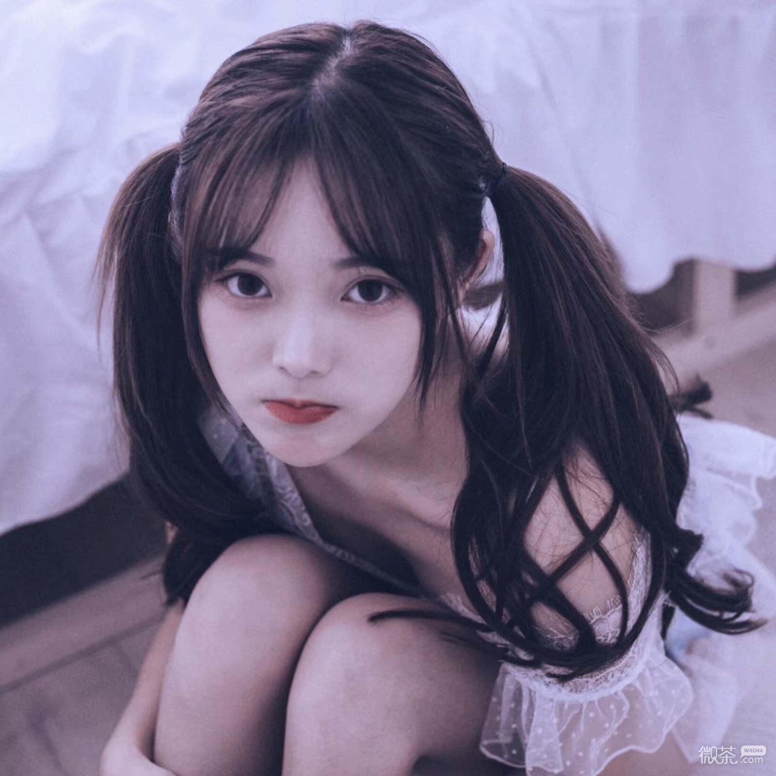 微信粉嫩少女心可爱女头
