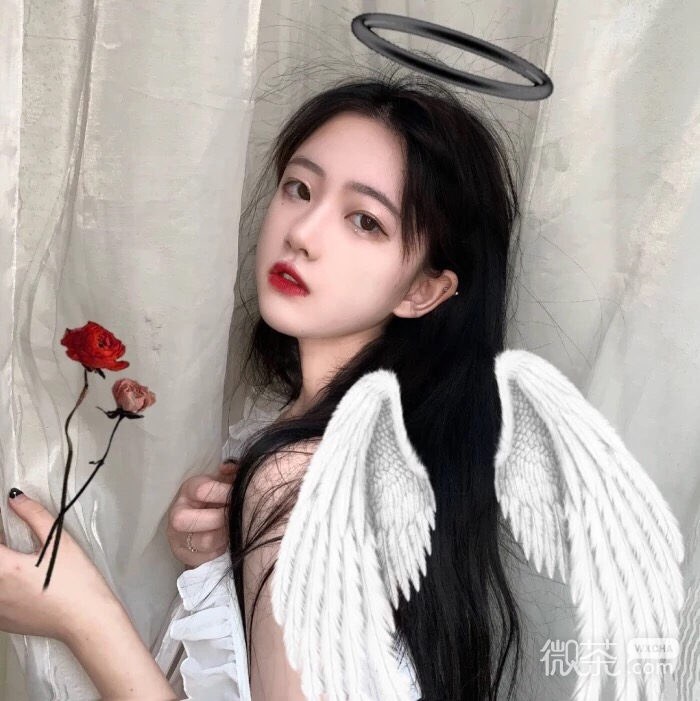微信时尚小清新漂亮女头