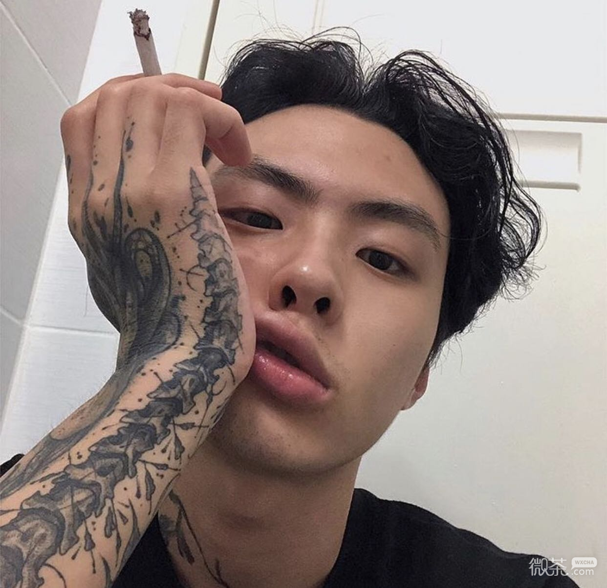 微信清新复古欧美暖男头像