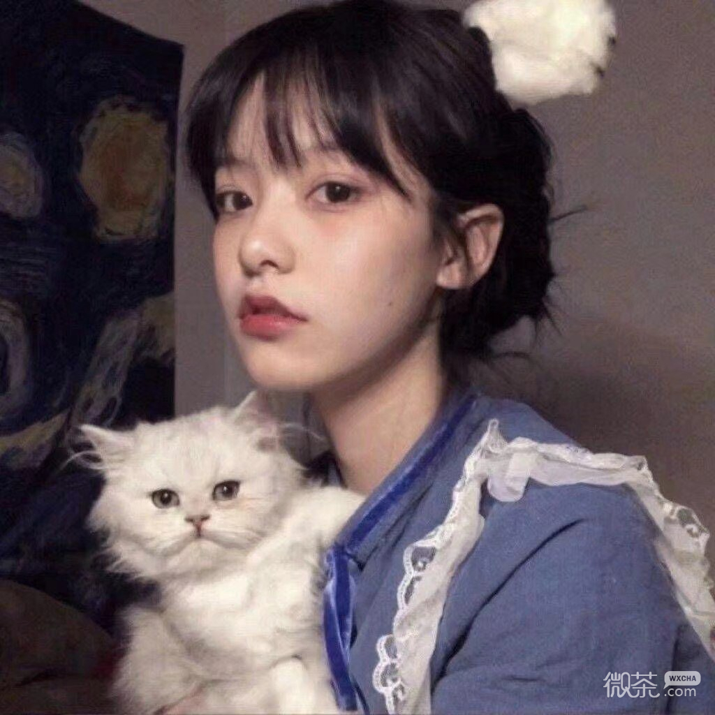 微信时尚小清新漂亮女头