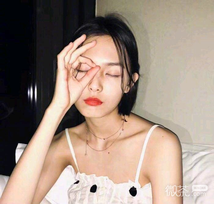 微信时尚小清新漂亮女头