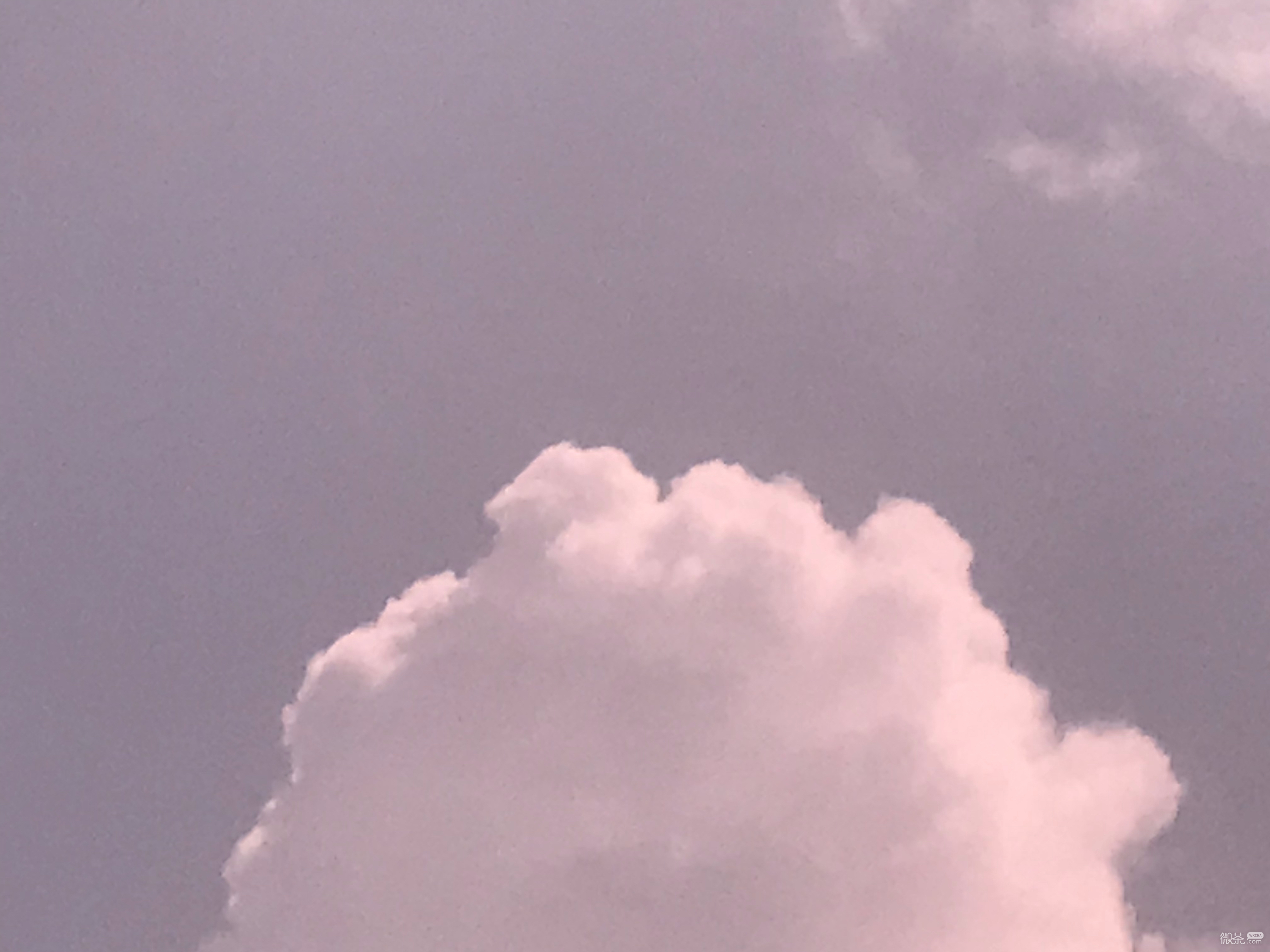 微信唯美粉色系天空朋友圈配图