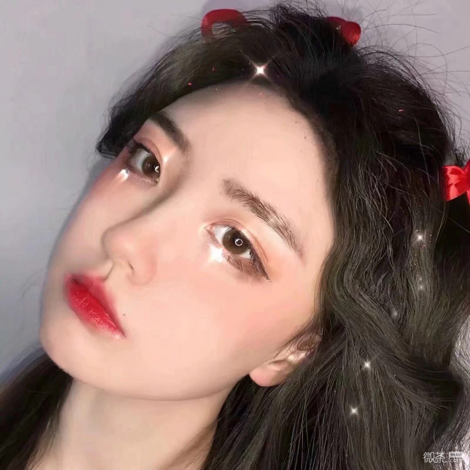微信粉嫩少女心可爱女头
