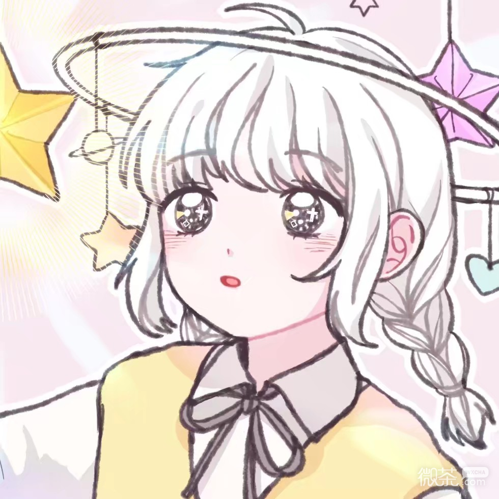 微信粉嫩少女心可爱女头