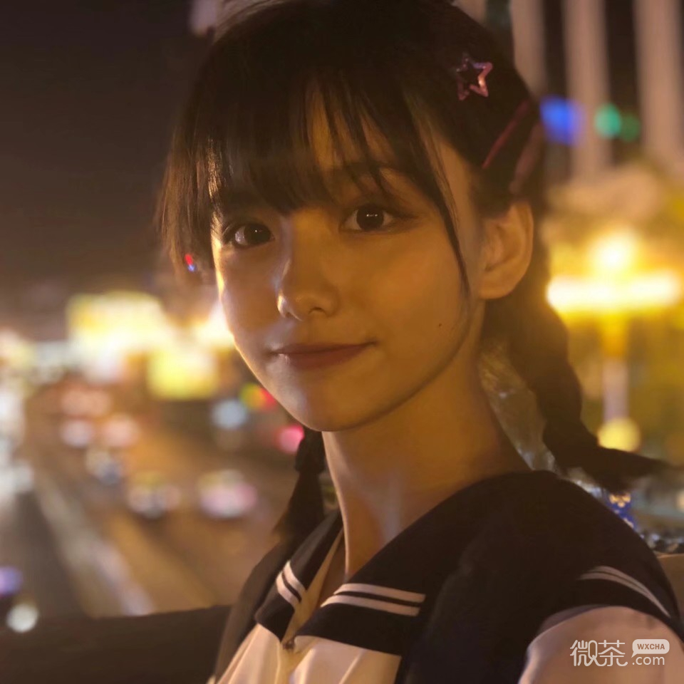 微信时尚小清新漂亮女头