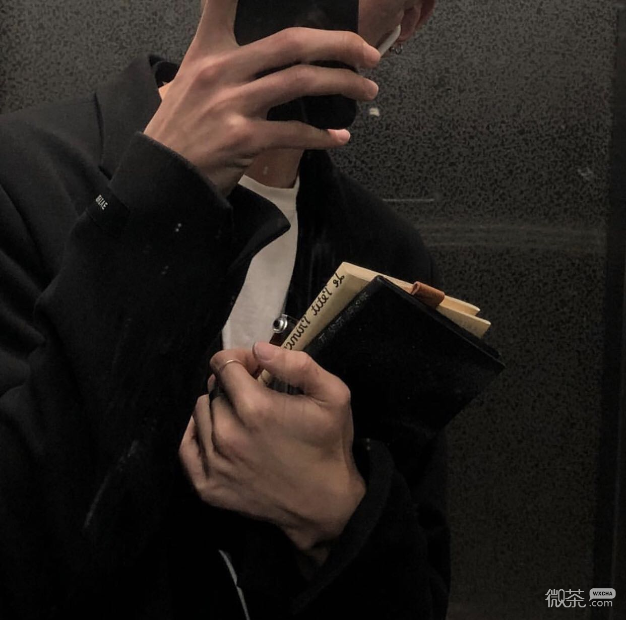 微信好看冷酷纹身男头