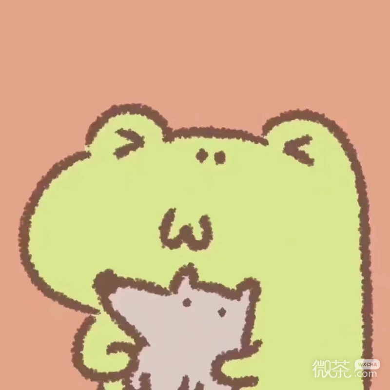 简约可爱微信情侣头像