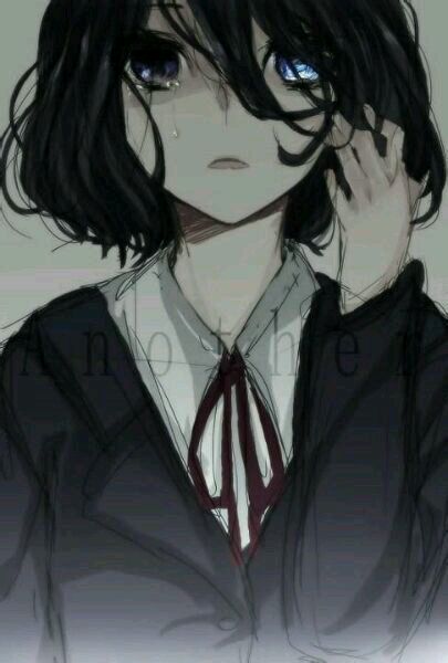 唯美个性的微信动漫女生伤感流泪图片下载