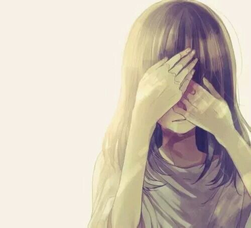 唯美个性的微信动漫女生伤感流泪图片下载