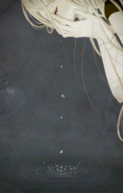 唯美个性的微信动漫女生伤感流泪图片下载