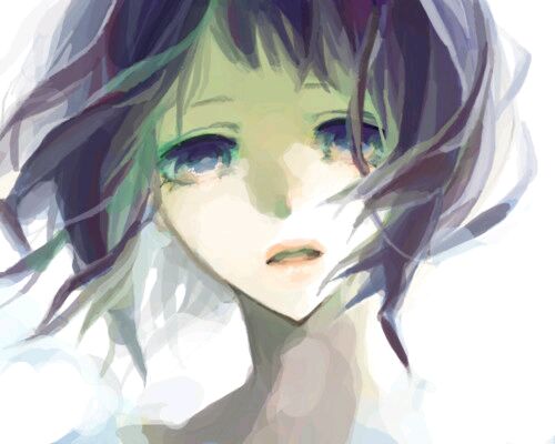 唯美个性的微信动漫女生伤感流泪图片下载