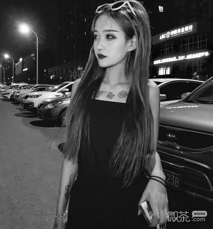微信潮流冷酷好看女头