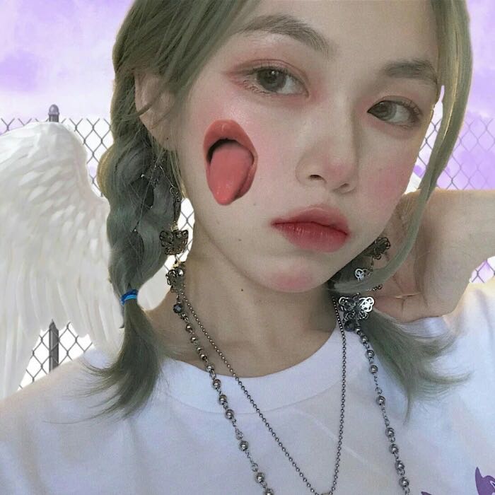 微信清新潮流性感好看女头