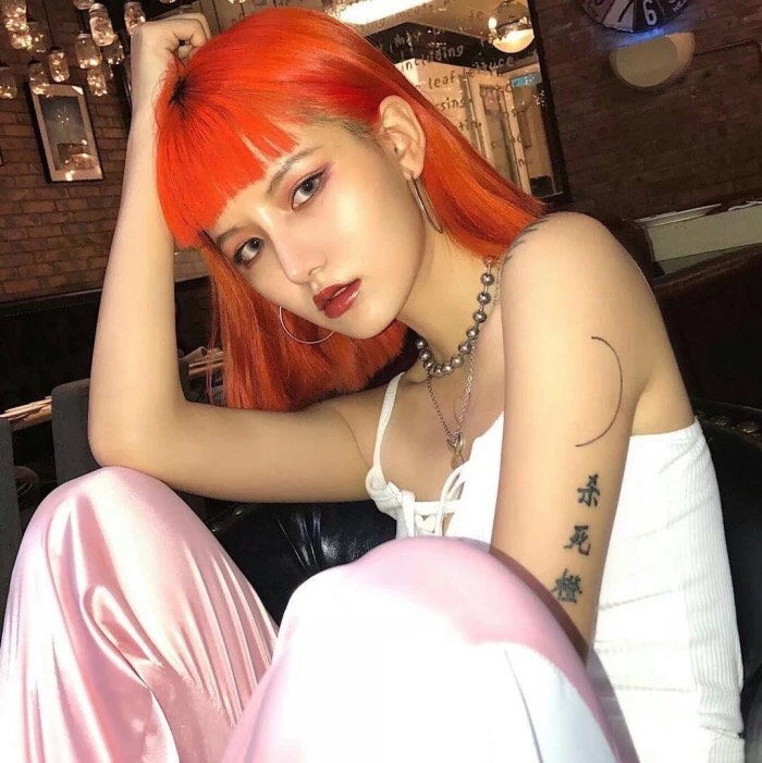 微信清新潮流性感好看女头